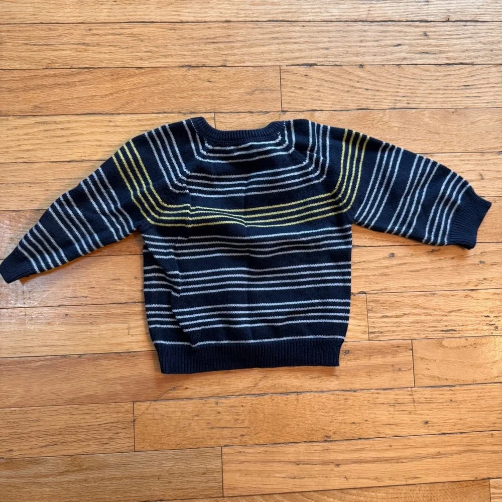 Baby‎ Gap Infant Boys Navy Blue Striped Knit Sweater 6-12 Months